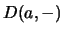 $D(a,-)$
