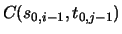 $C(s_{0,i-1},t_{0,j-1})$