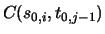 $C(s_{0,i},t_{0,j-1})$