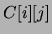 $C[i][j]$