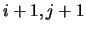 $i+1,j+1$