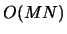 $O(MN)$