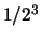 $1/2^3$
