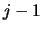 $j-1$