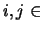 $i,j \in $