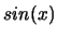 $sin(x)$