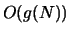 $O(g(N))$