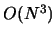 $O(N^3)$
